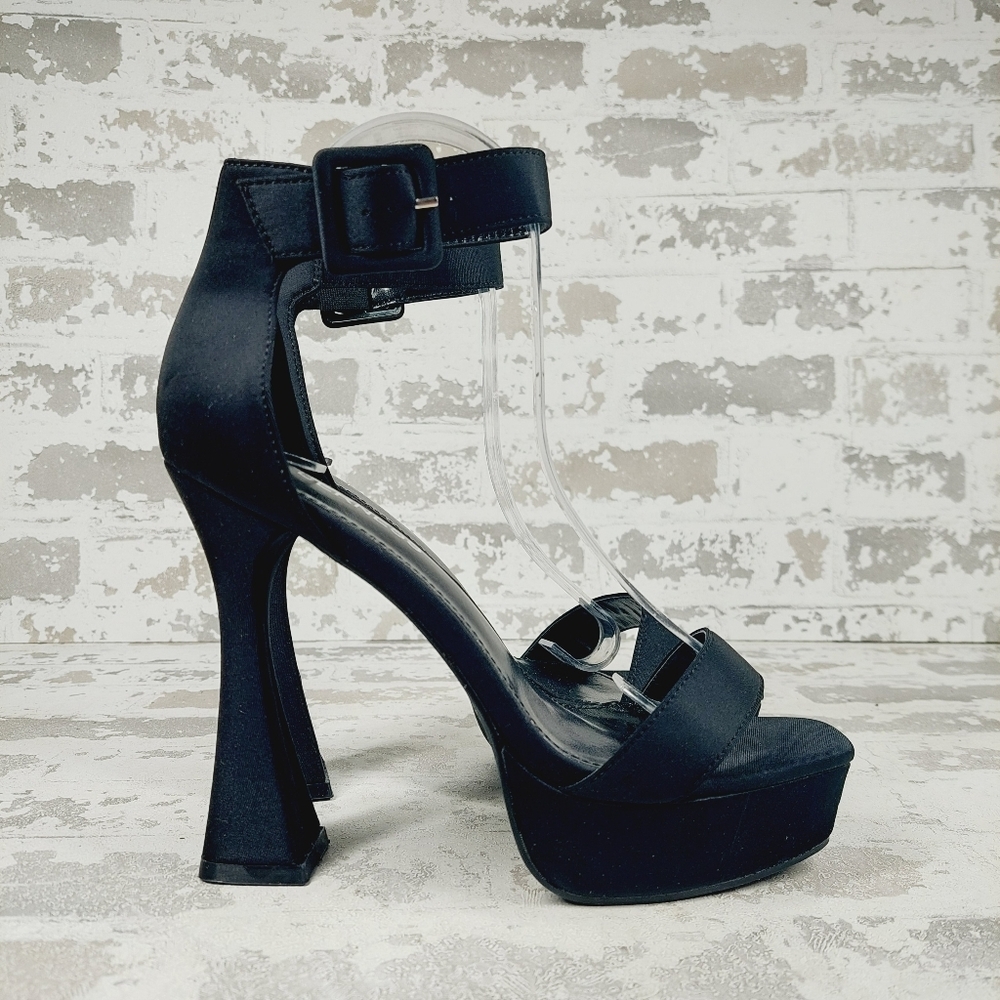 New BERNESS Dinah Black Platform Heeled Sandal A495 - Picture 5 of 12
